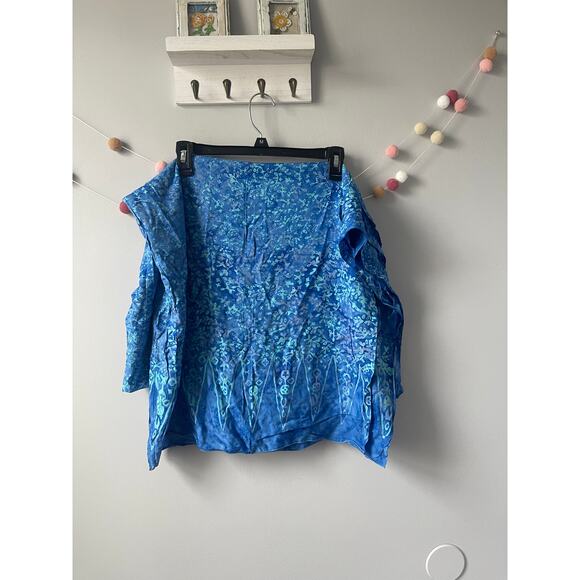 Beautiful Ocean Blue Caribbean Tapestry Scarf Cover Up Cloth - Picture 1 of 4